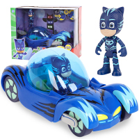 睡衣小英雄玩具蒙面睡衣侠儿童玩具蒙面超人侠儿童节玩具 230410豪华版猫车
