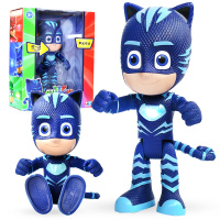 睡衣小英雄玩具蒙面睡衣侠儿童玩具蒙面超人侠儿童节玩具 声光人偶-猫小子