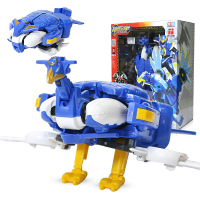 神兽金刚4变形合体机甲机器人玩具男孩玩偶套装 6.5寸鲲鹏金刚