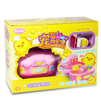 小学者宠物护理小兔子小狗小鸡收纳手提箱儿童过家家游戏玩具套装男孩女孩 小鸡宠物护理