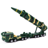 凯迪威 1:64洲际弹道导弹模型发射车东风31炮仿真军事车模型玩具车