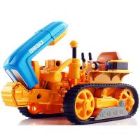 凯迪威 仿真玩具工程拖拉机汽车模型合金车模模型农场机械农用车儿童玩具车农夫车 1:18履带式拖拉机黄色