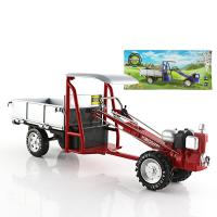 凯迪威 仿真玩具工程拖拉机汽车模型合金车模模型农场机械农用车儿童玩具车农夫车 手扶拖拉机(红色)