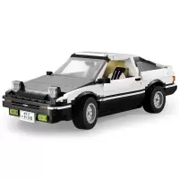 双鹰咔搭 AE86漂移赛车跑车模型兼容乐高式积木拼装积木DIY玩具车新年生日 AE86跑车拼装积木-静态版