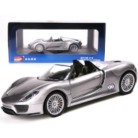 美致 合金车模型玩具车越野车跑车房车仿真金属汽车摆件收藏儿童男孩玩具 保时捷918-银色