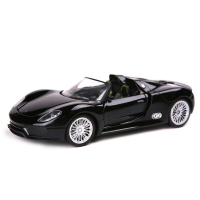 美致 合金车模型玩具车越野车跑车房车仿真金属汽车摆件收藏儿童男孩玩具 保时捷918-黑色