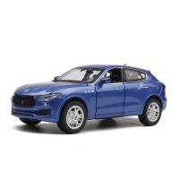 美致 玛莎拉蒂合金汽车模型声光回力儿童玩具车摆件收藏品 莱万特-蓝色