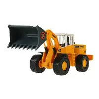 凯迪威 合金工程汽车模型玩具工程车模儿童玩具车仿真模型汽车小号工程车男孩合金模型玩具 铲车-黄色