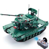 双鹰咔搭Cada动力组遥控车大型积木遥控坦克车军事模型2和1坦克积木车玩具玩具 C61001M1A2坦克