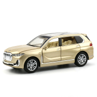 车致 X7SUV合金汽车模型带声光回力仿真小汽车模儿童男孩跑车玩具车 X7香槟金
