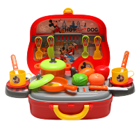 迪士尼儿童过家家仿真厨房玩具女孩套装收纳盒生日 米奇系列厨房