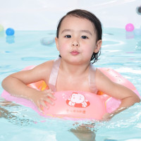 婴儿游泳圈 游泳池防翻防呛水安全儿童0-1岁 1-3岁趴圈 儿童游泳圈宝宝救生 公主粉 大号趴圈[25-44斤]送小气泵