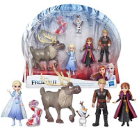 孩之宝(Hasbro)冰雪奇缘2玩具电影周边手办娃娃人偶公仔儿童玩具 特色人物套装-E5497