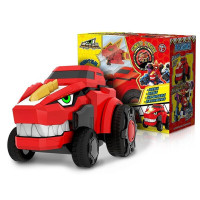 灵动创想百兽总动员变形机甲玩具合体变形机器人男孩拼装组装玩具套装 核心机甲系列-烈焰兽