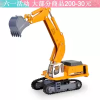 合金工程车玩具汽车仿真模型挖掘机推土机消防车大吊车翻斗车建筑车男孩 620006挖掘机