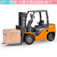 合金工程车玩具汽车仿真模型挖掘机推土机消防车大吊车翻斗车建筑车男孩 620039叉车