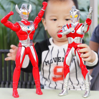 儿童玩具正版大号身高32cm奥特曼玩具超人杰克艾斯赛文泰罗超级飞侠发声发光关节可 杰克+泰罗(可发声光扭动关节送备用手)