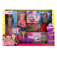 芭比娃娃套装大礼盒女孩公主衣服换装儿童玩具俏丽小凯莉 小小旅行家FFB18