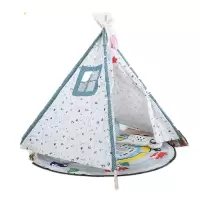 儿童帐篷游戏屋室内小帐篷印第安帐篷公主房帐篷宝宝过家家帐篷 1.6米花3