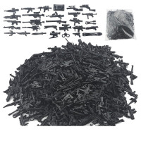 兼容乐高军事积木人仔配件装备沙包散装小颗粒拼装玩具 姜黄色200克