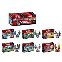 兼容乐高幻影忍者人仔金战车小人偶儿童男孩子拼装积木玩具 12款新款面具人仔