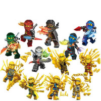 兼容乐高幻影忍者人仔金战车小人偶儿童男孩子拼装积木玩具 12款黄金时光组合