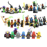 兼容乐高幻影忍者人仔金战车小人偶儿童男孩子拼装积木玩具 33款人仔桶装
