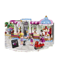 兼容乐高女孩海岛沙滩系列拼装积木 好朋友公主城堡拼装玩具 心湖城蛋糕咖啡厅