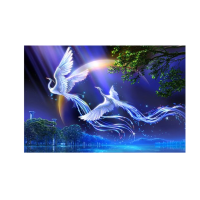 拼图1000片木质海贼王龙猫千语千寻卡通动漫平图星空风景定制玩具 孔雀