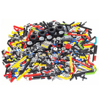 兼容乐高科技积木散件 零件齿轮 小颗粒机械配件拼插积木散装件 500克散件