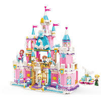启蒙积木 莉娅 女孩拼装兼容 乐高玩具6-8-10-14岁生日 飘雪天鹅城堡