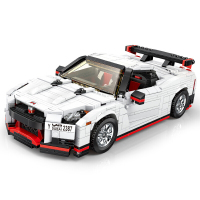 兼容乐高科技机械组MOC车模拼装积木仿真911跑车赛车汽车创意跑车立 13104创意跑车GTR战神1024颗粒(静态版)