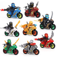 儿童积木兼容乐高幻影忍者金人仔蛇怪赛车儿童拼装积木男孩玩具 新款炫酷赛车忍者8款+