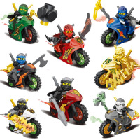儿童积木兼容乐高幻影忍者金人仔蛇怪赛车儿童拼装积木男孩玩具 A款幻影赛车忍者8款+炫酷