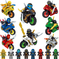 儿童积木兼容乐高幻影忍者金人仔蛇怪赛车儿童拼装积木男孩玩具 B款幻影赛车忍者8款+炫酷