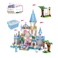 兼容乐高迪士尼米老鼠冰雪公主灰姑娘拼装玩具艾莎城堡兼容乐高积木女孩子公主系列冰雪奇缘6-14岁 浪漫城堡