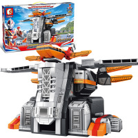 森宝兼容乐高积木奥特曼怪兽系列宇宙英雄超人奥特曼模型积木拼插玩具男孩6- 108776奥特曼凤皇巢基地配人仔1167颗粒