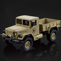 恒龙遥控玩具车美式军卡仿真电动越野攀爬车成人赛车乌拉尔指挥车 美式军卡沙漠黄
