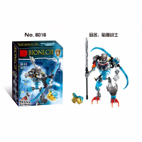 兼容乐高积木生化战士系列绝版金面具大师拼装机器人男孩子玩具 骷髅战士