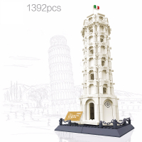世界著名建筑物兼容乐高积木10青少年玩具12男孩初中生13大型拼装模型14岁以上 比萨斜塔