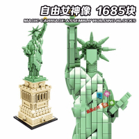 世界著名建筑物兼容乐高积木10青少年玩具12男孩初中生13大型拼装模型14岁以上 自由女神像
