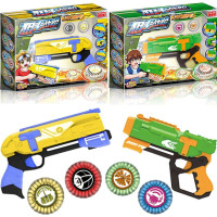 铭凌正版狙聚集击陀螺激光瞄准器战陀式发射器魔幻脱坨陀托驼螺声光超变战男孩儿童玩具 高级声光版随机2款（可指定）