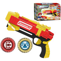 铭凌正版狙聚集击陀螺激光瞄准器战陀式发射器魔幻脱坨陀托驼螺声光超变战男孩儿童 烈焰战枪-高级声光版(发射器+2灯光陀螺)