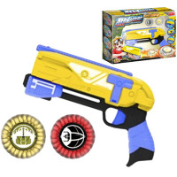 铭凌正版狙聚集击陀螺激光瞄准器战陀式发射器魔幻脱坨陀托驼螺声光超变战男孩儿童 沙漠神鹰-高级声光版(发射器+2灯光陀螺)