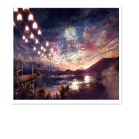 拼图1000片木质海贼王龙猫千语千寻卡通动漫平图星空风景定制玩具 绚丽灯火