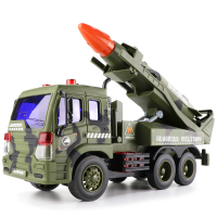 儿童大号军事导弹车玩具战争战队炮可发射战车男孩模型车 防空导弹车