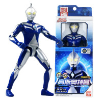 万代17.5厘米发声超可动戴拿 银河迪迦阿古茹盖亚赛罗奥特曼玩具 尊贵蓝高斯奥特曼67705