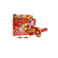 3儿童玩具动漫卡通动画正义之剑马诺声光震动发声发射飞盘声光男孩 马诺唤灵手环