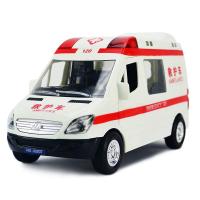 力利工程车校巴 坦克货柜车 救护车警车儿童玩具车模型 男孩宝宝3-6周岁组合套装 救护车