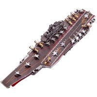 拼酷金属拼装军事模型人物立体拼插拼图动漫创意礼品diy手工制作摆件玩具 辽宁舰（送拼装工具）